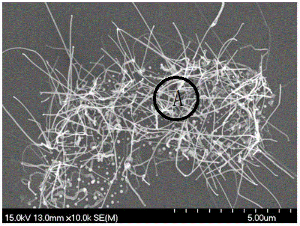 A preparation method of one-dimensional coxfe3-xo4 magnetic nanowires with composition gradient