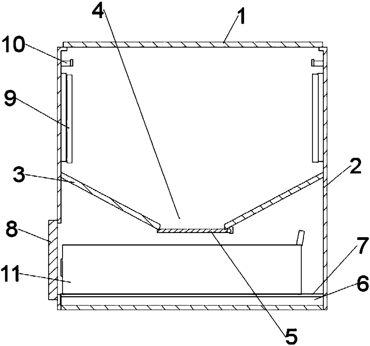 Constant temperature box with ice blocks capable of being taken conveniently