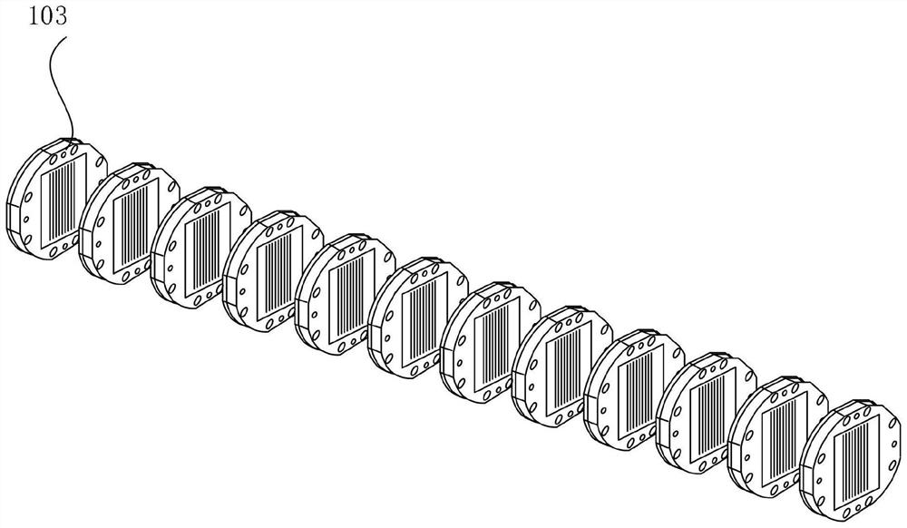 Collimation device and method for multi-slit diaphragm in neutron scattering spectrometer