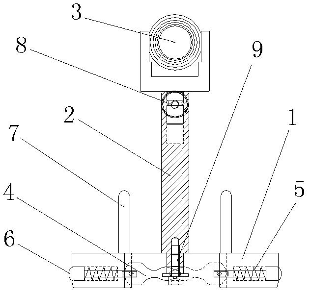 High-speed railway track accurate adjusting device