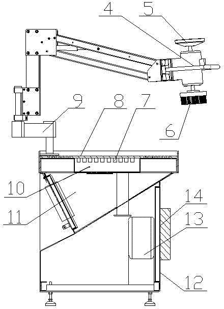 Vacuum working platform composed of special air valve for deburring machine and negative pressure control method