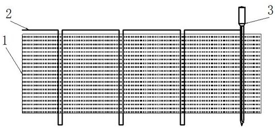 A kind of suture method of composite material