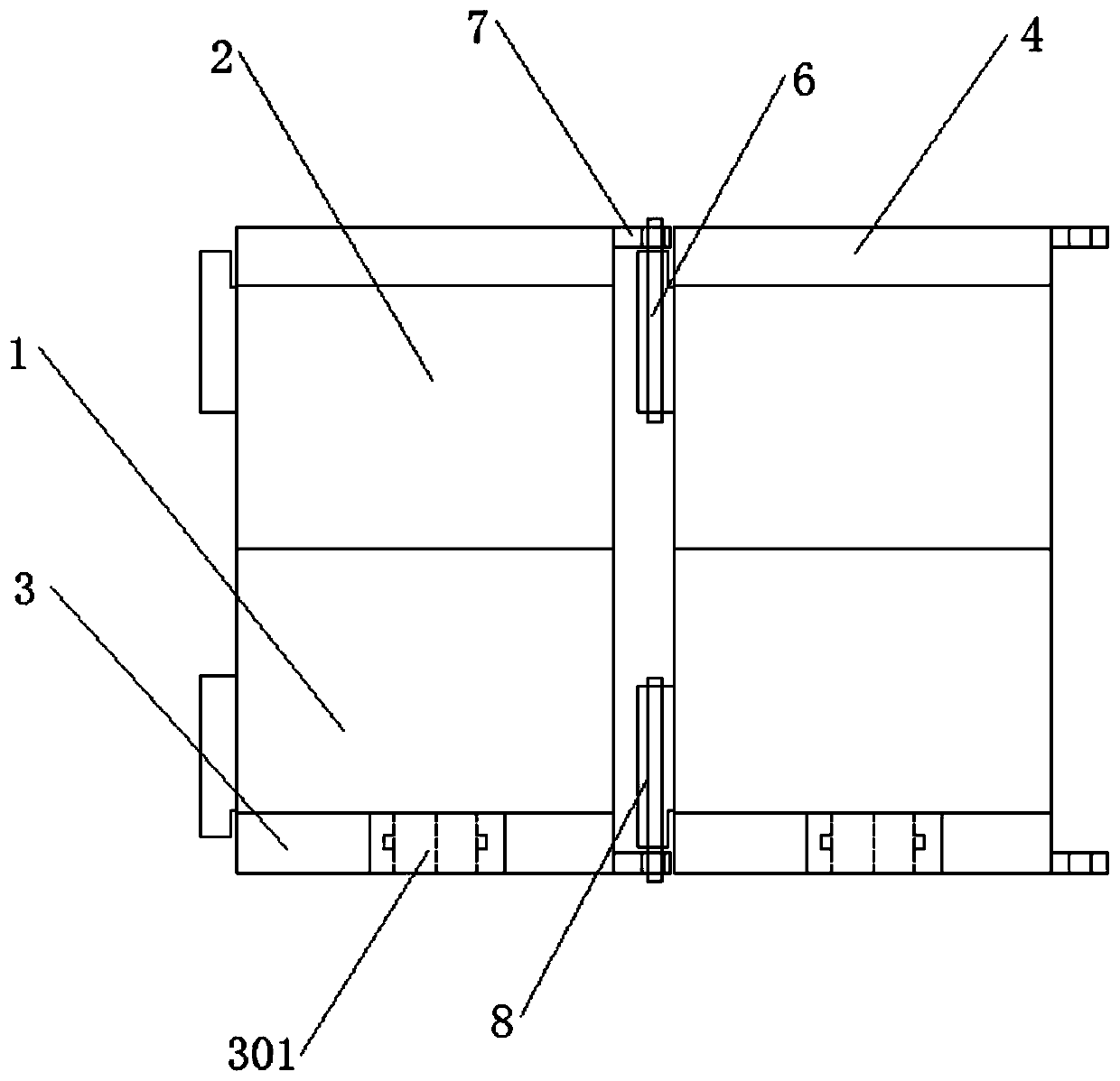 Monitoring cable connecting device for medical anesthesia plane monitor