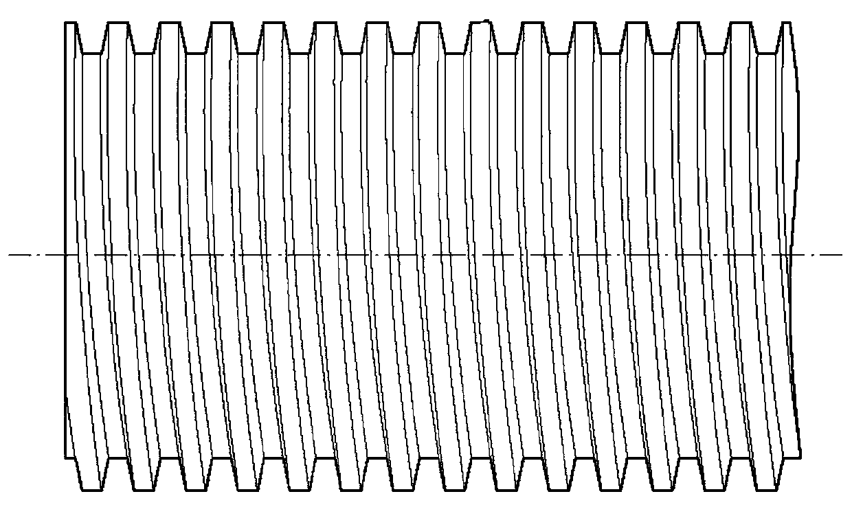 Hollow double spirally-wound plastic hose and production process thereof