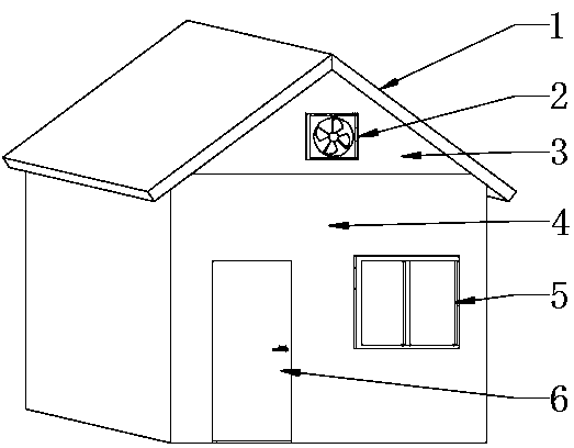 Prefabricated house heat insulation device for building