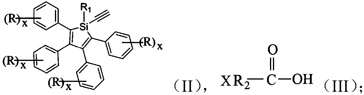 Silole derivative, preparation method and applications thereof, and photoluminescence lubricating grease