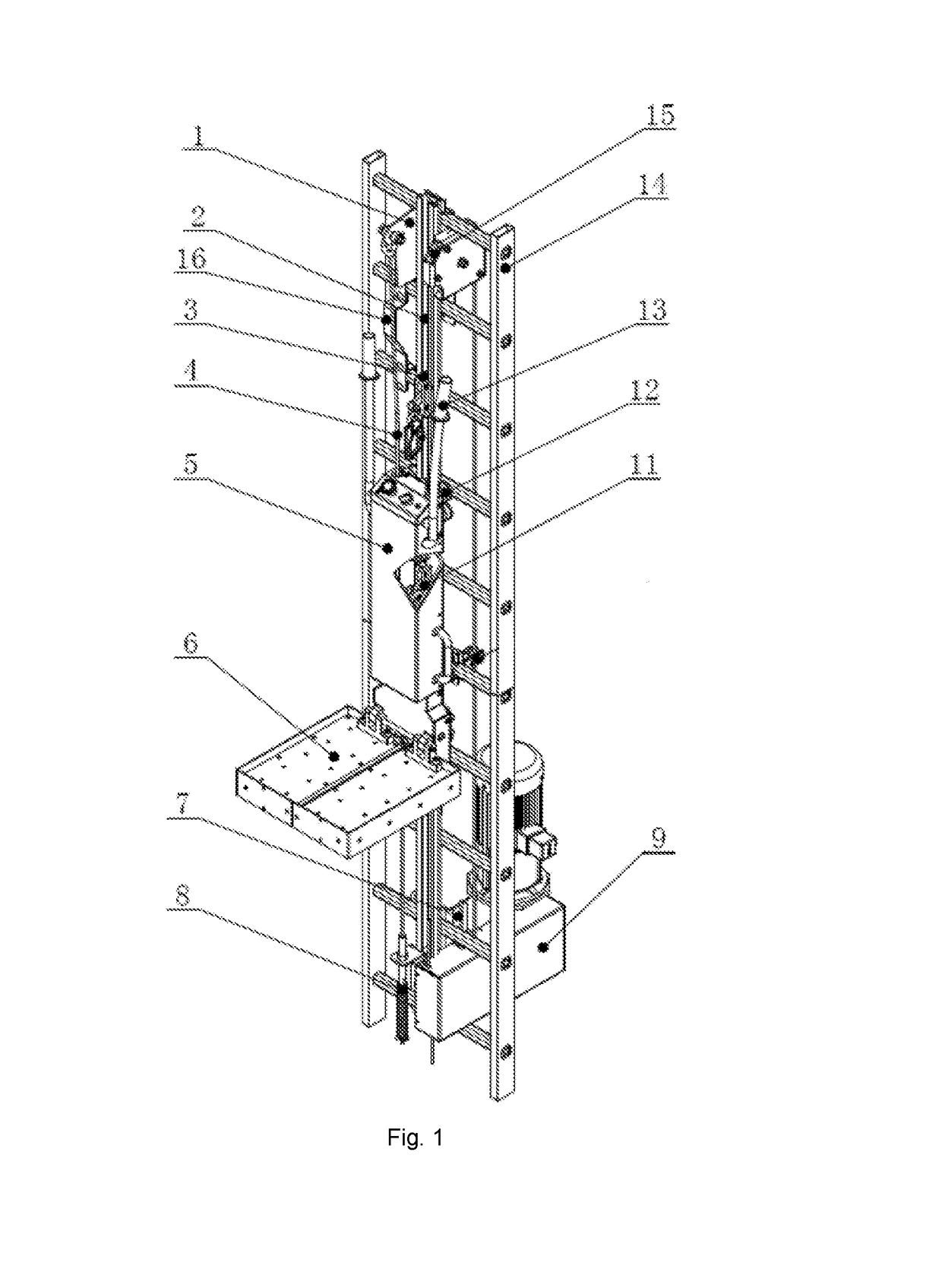 Hoisting device for working in heights