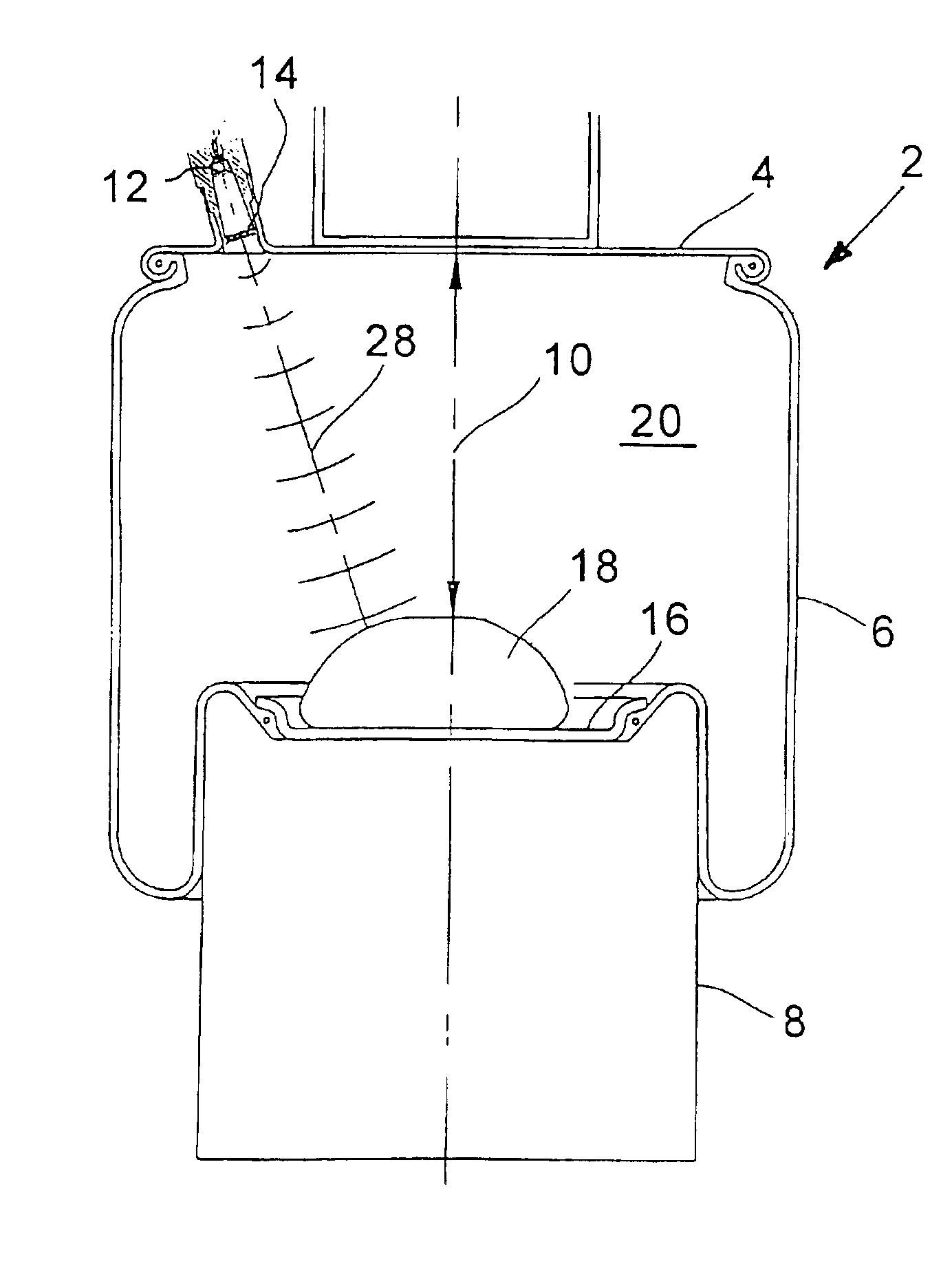 Method for determining the pressure present in the interior space of an air spring for a motor vehicle and apparatus for carrying out the method