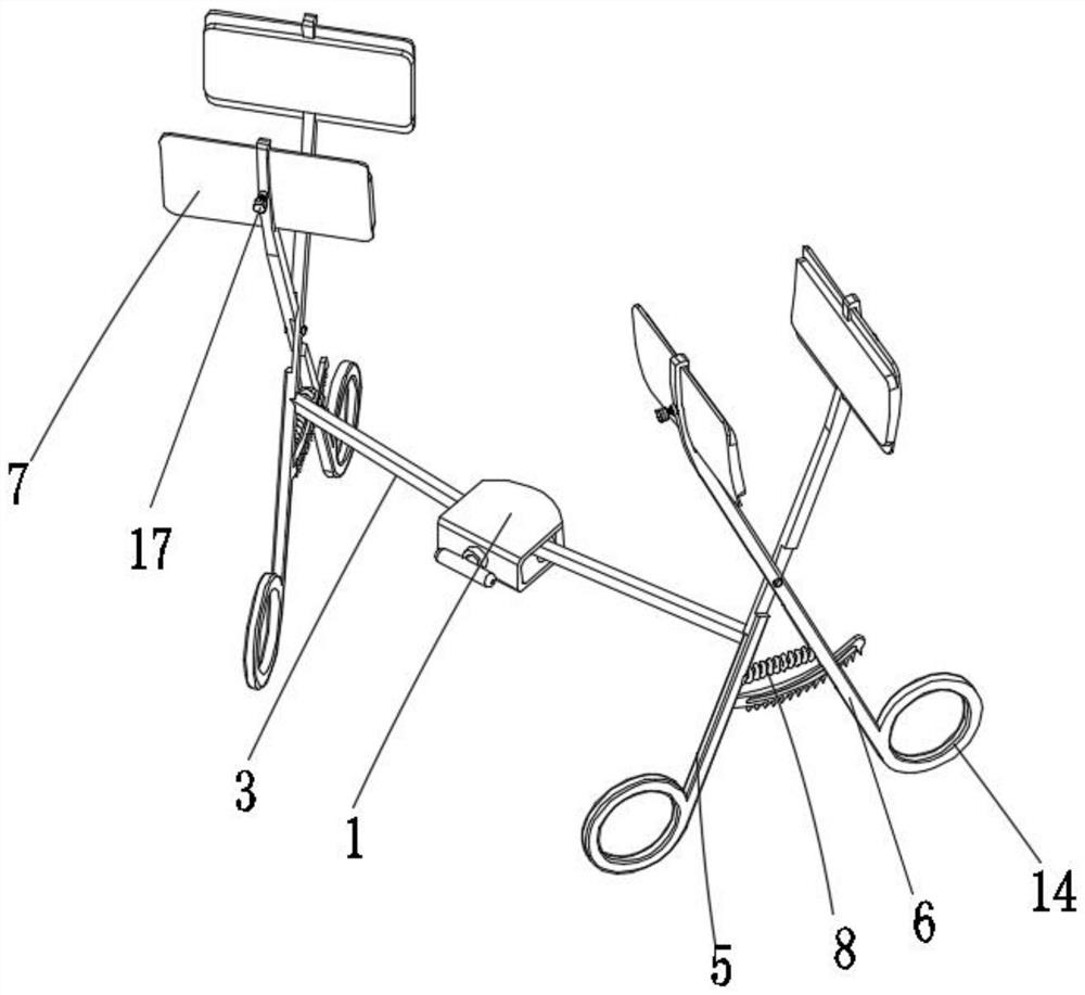 Accurate-positioning reduction fixing forceps for traumatic orthopedics