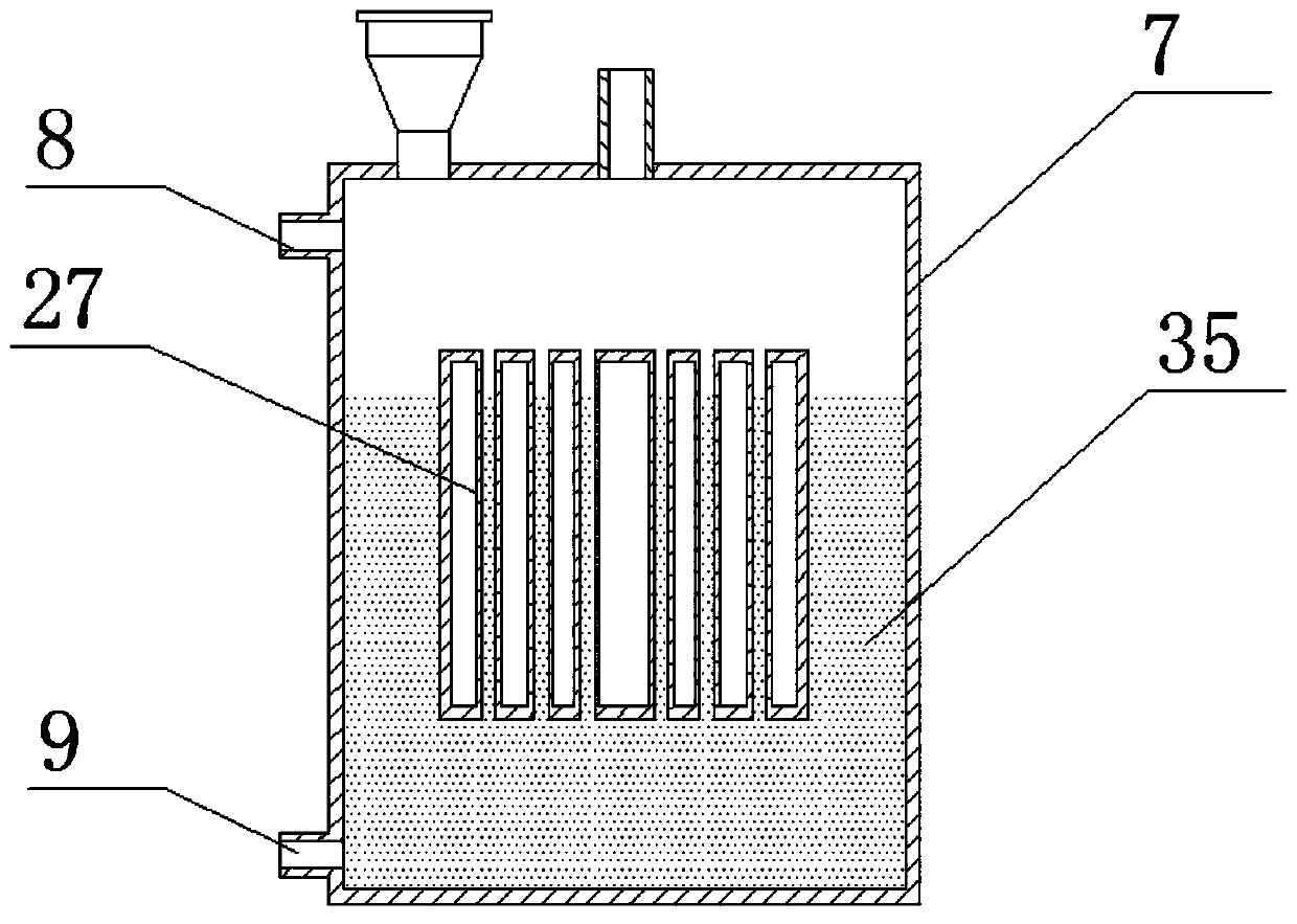 Energy-saving high-efficiency nano mixed liquid sectional radiator