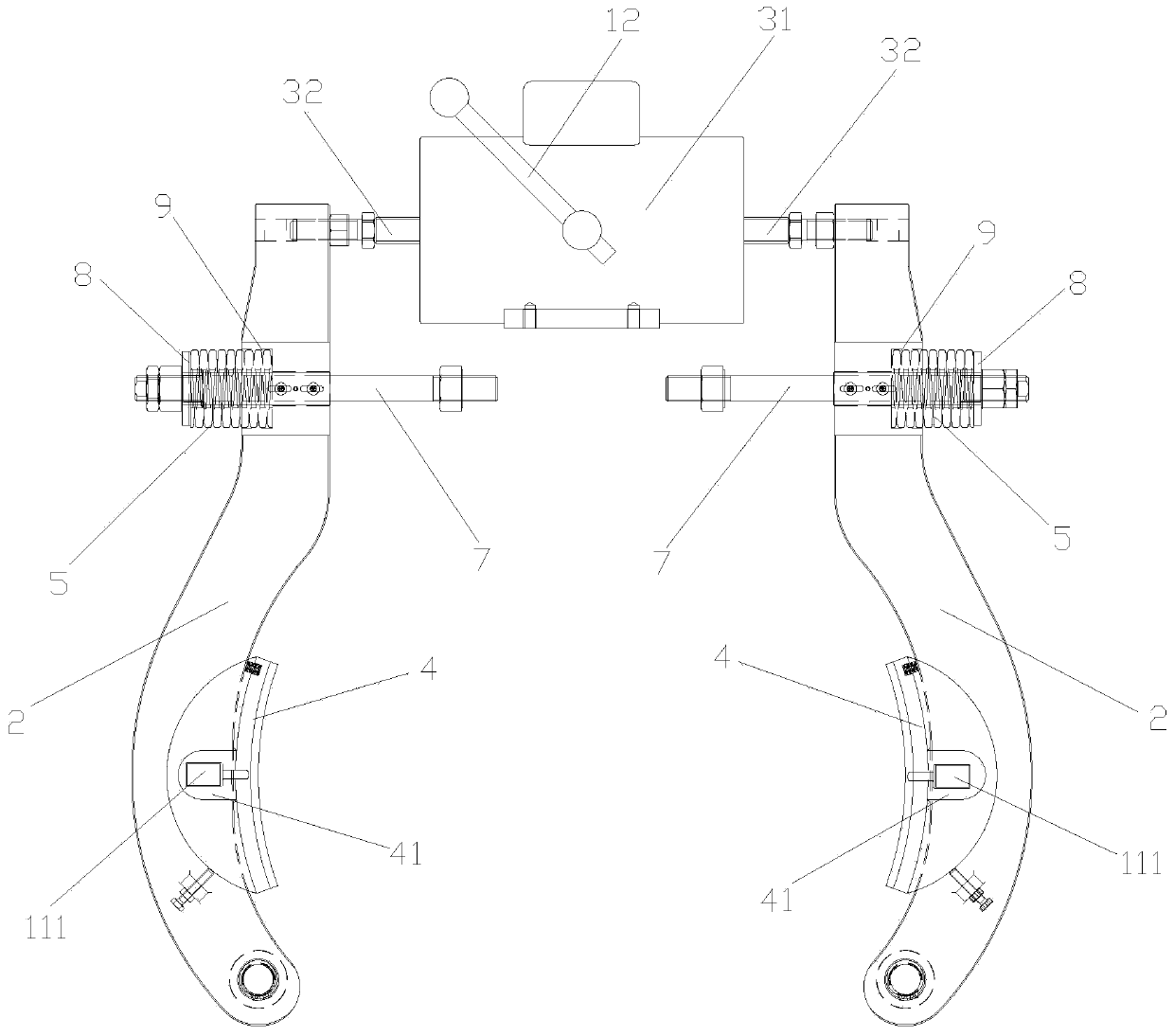 Traction machine brake