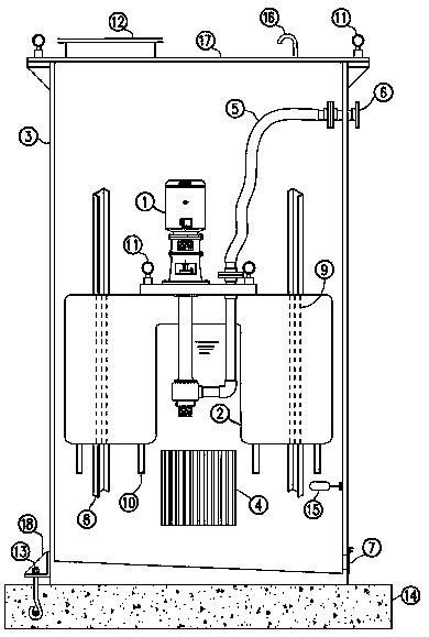 Moveable water intaking device for small and medium-sized seawater desalination system