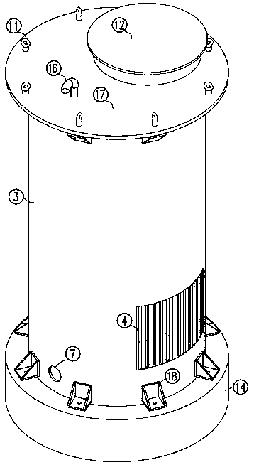 Moveable water intaking device for small and medium-sized seawater desalination system