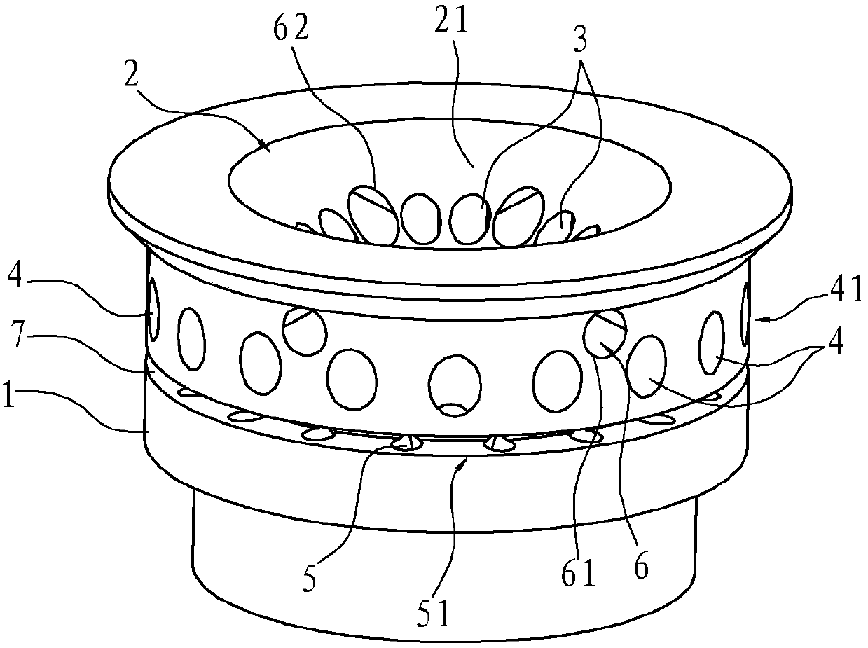 Inner ring burner cap of gas stove burner