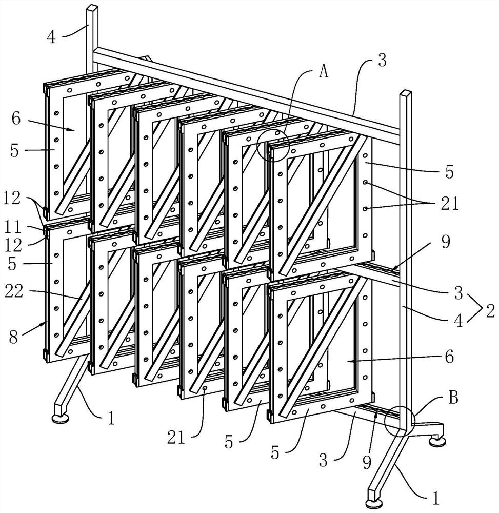 A display stand and its manufacturing method