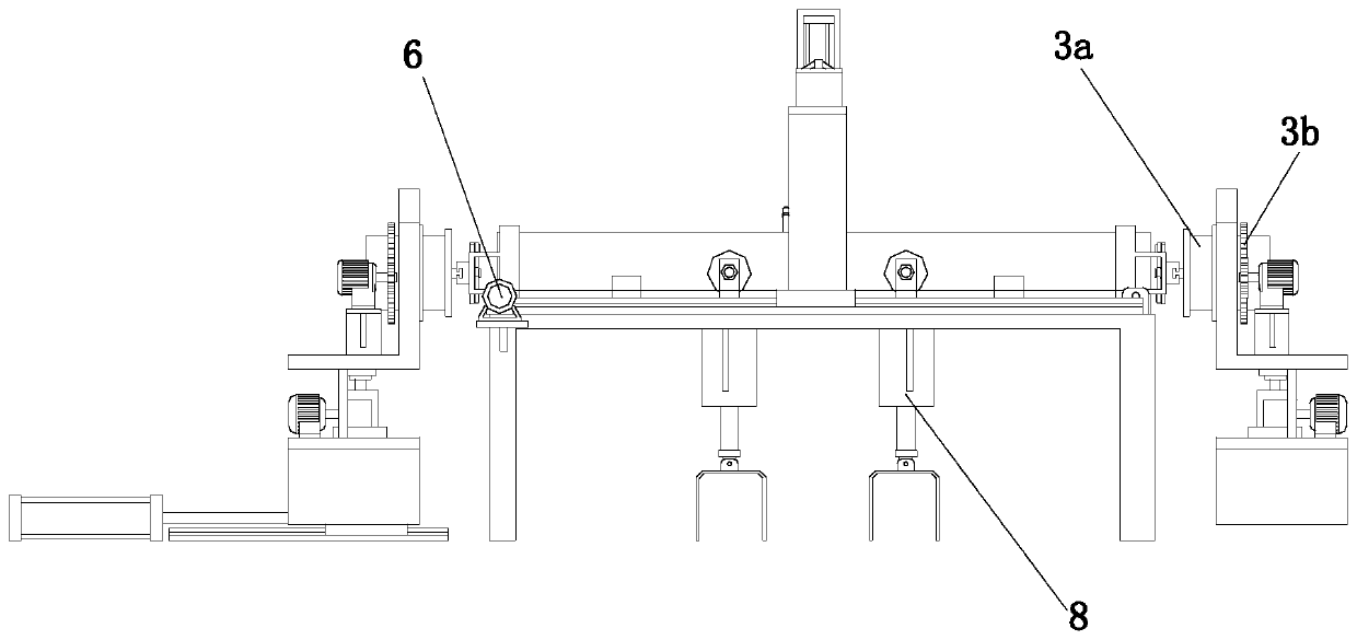 A h-shaped steel weld bead polishing and derusting device