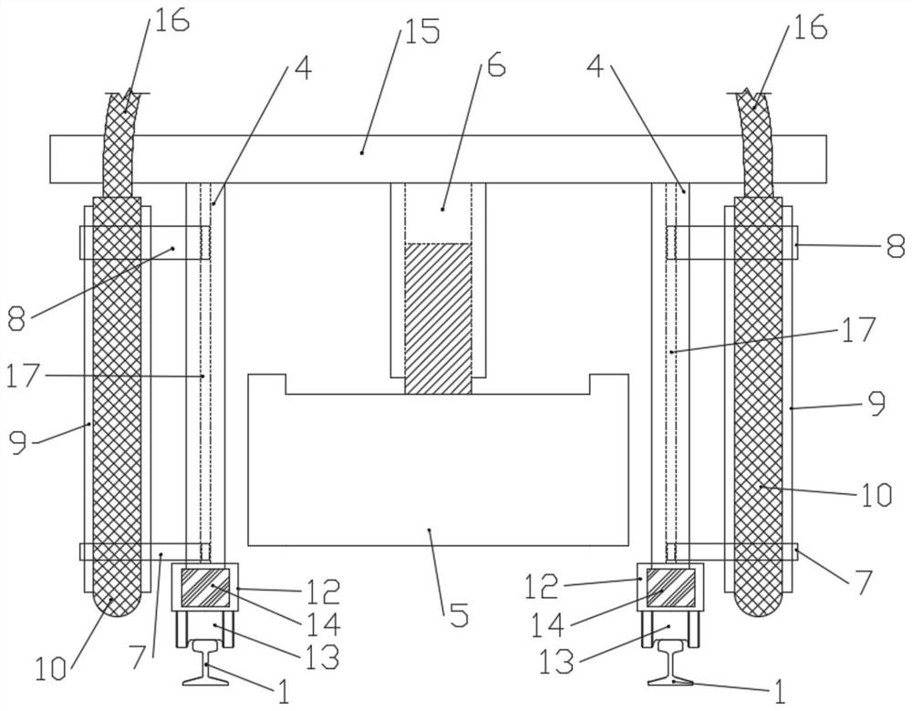 Movable cast-in-place box girder bottom web concrete automatic ...