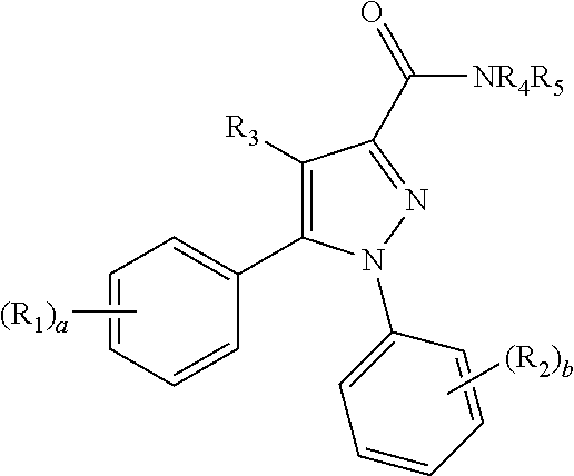 Pyrazole derivatives as cannabinoid receptor 1 antagonists