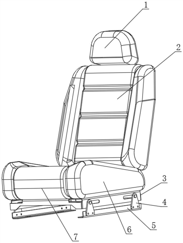 Reversible automobile co-driver seat cushion structure