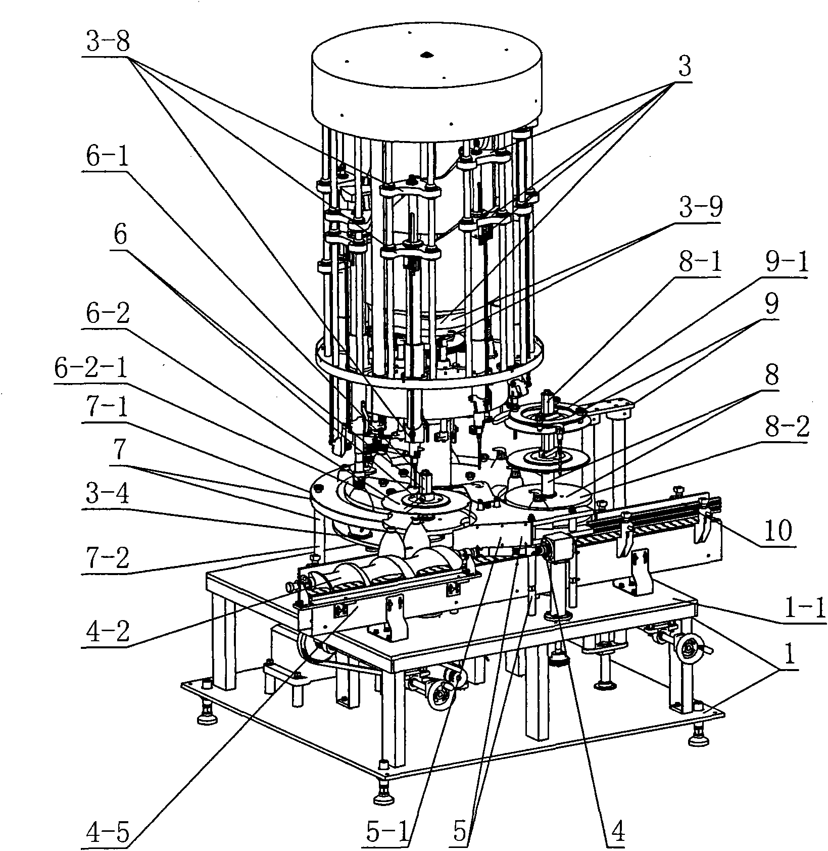 Full-automatic rotary capping machine