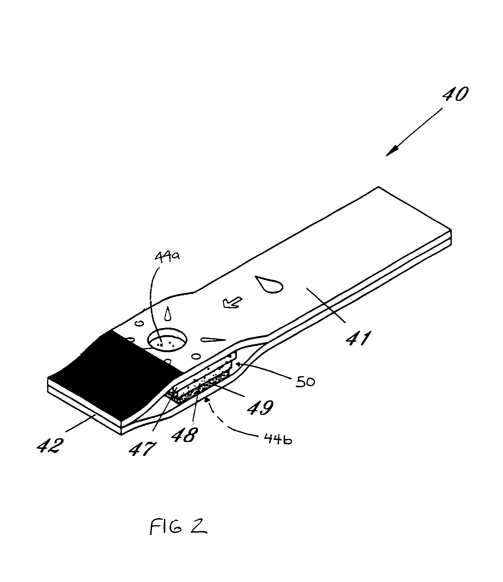 Method for determining concentration of an analyte in a test strip