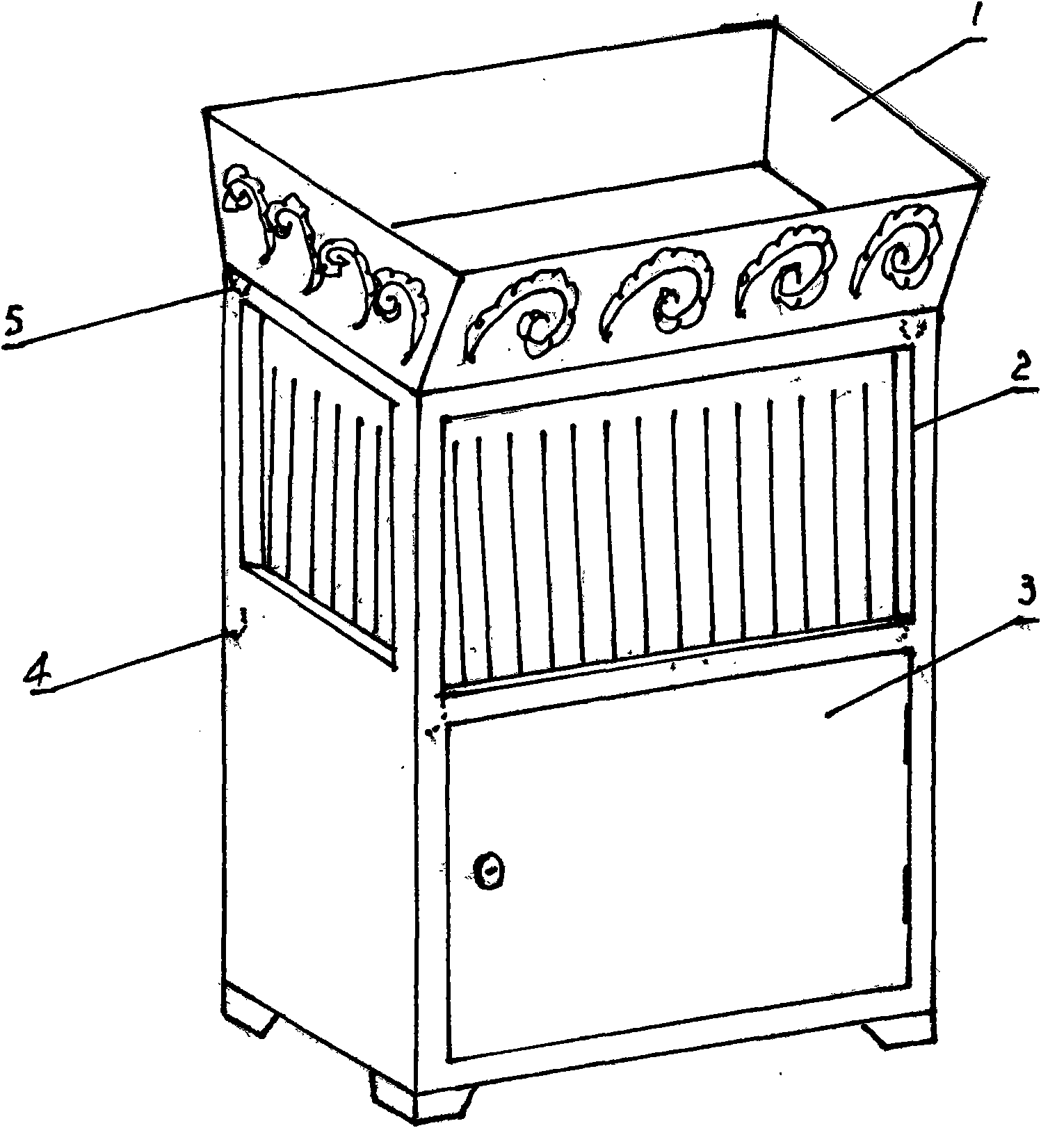 Curtain-type garbage bin