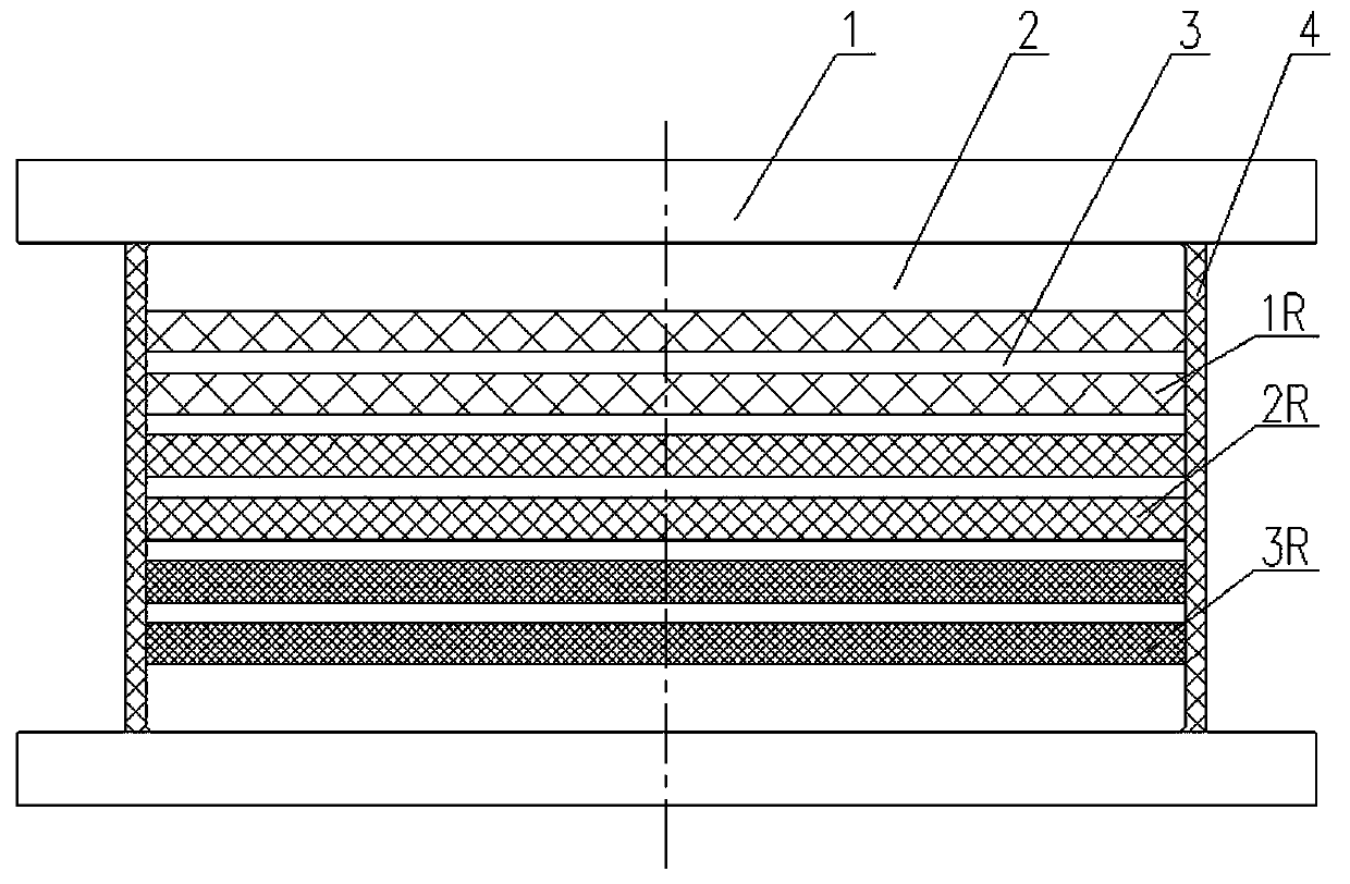 Shock insulation rubber support