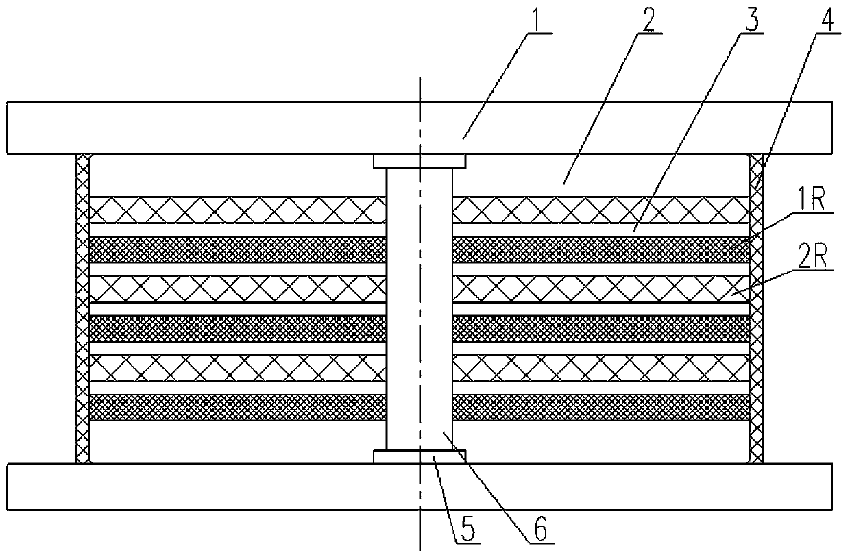 Shock insulation rubber support