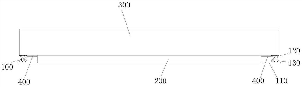 Construction device and construction method of self-adaptive post-tensioning prefabricated box girder