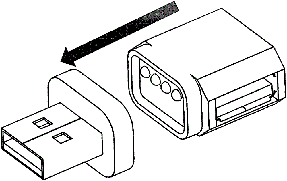 Magnetic transfer device for USB interface
