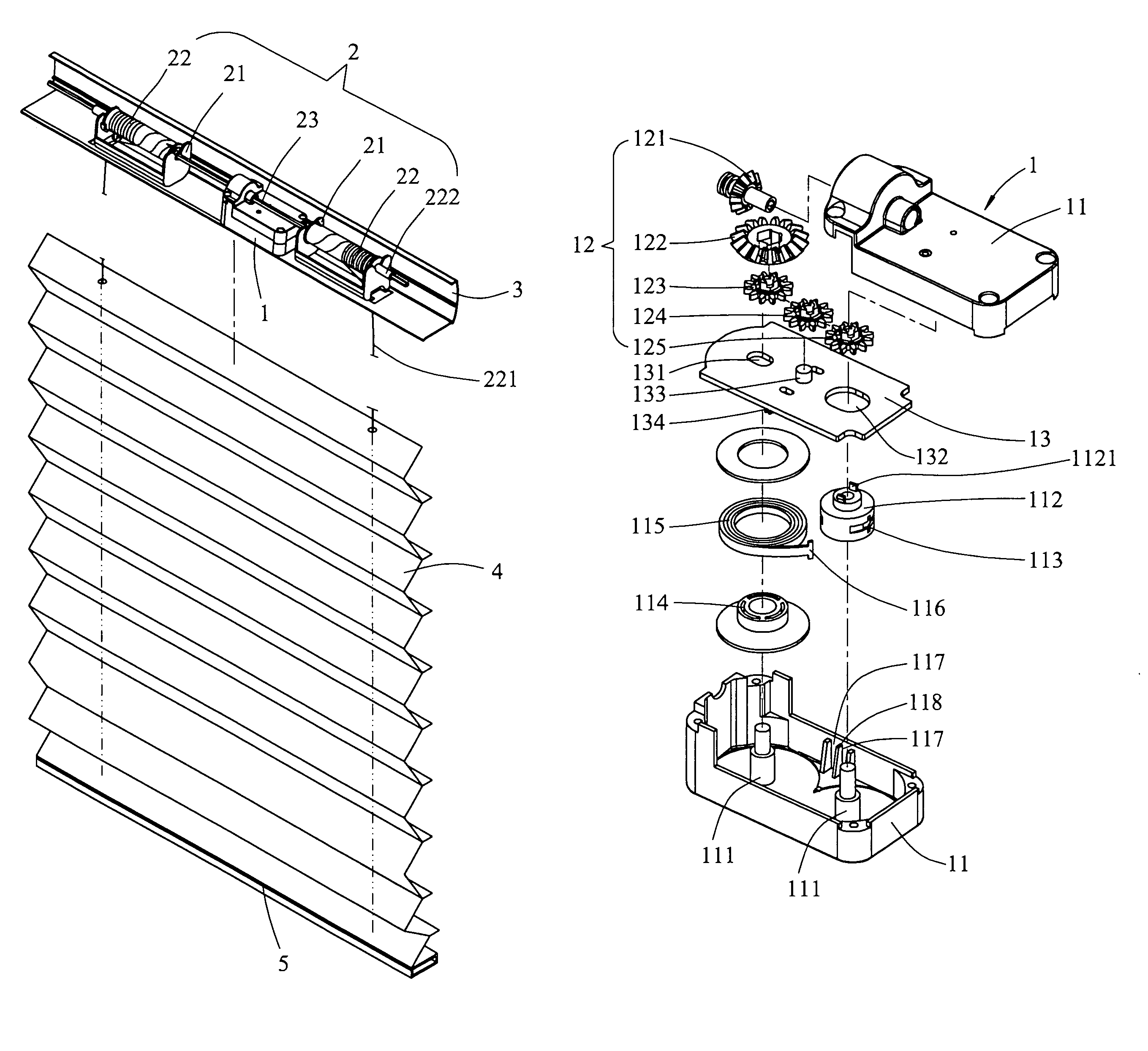 Control device for slat blinds