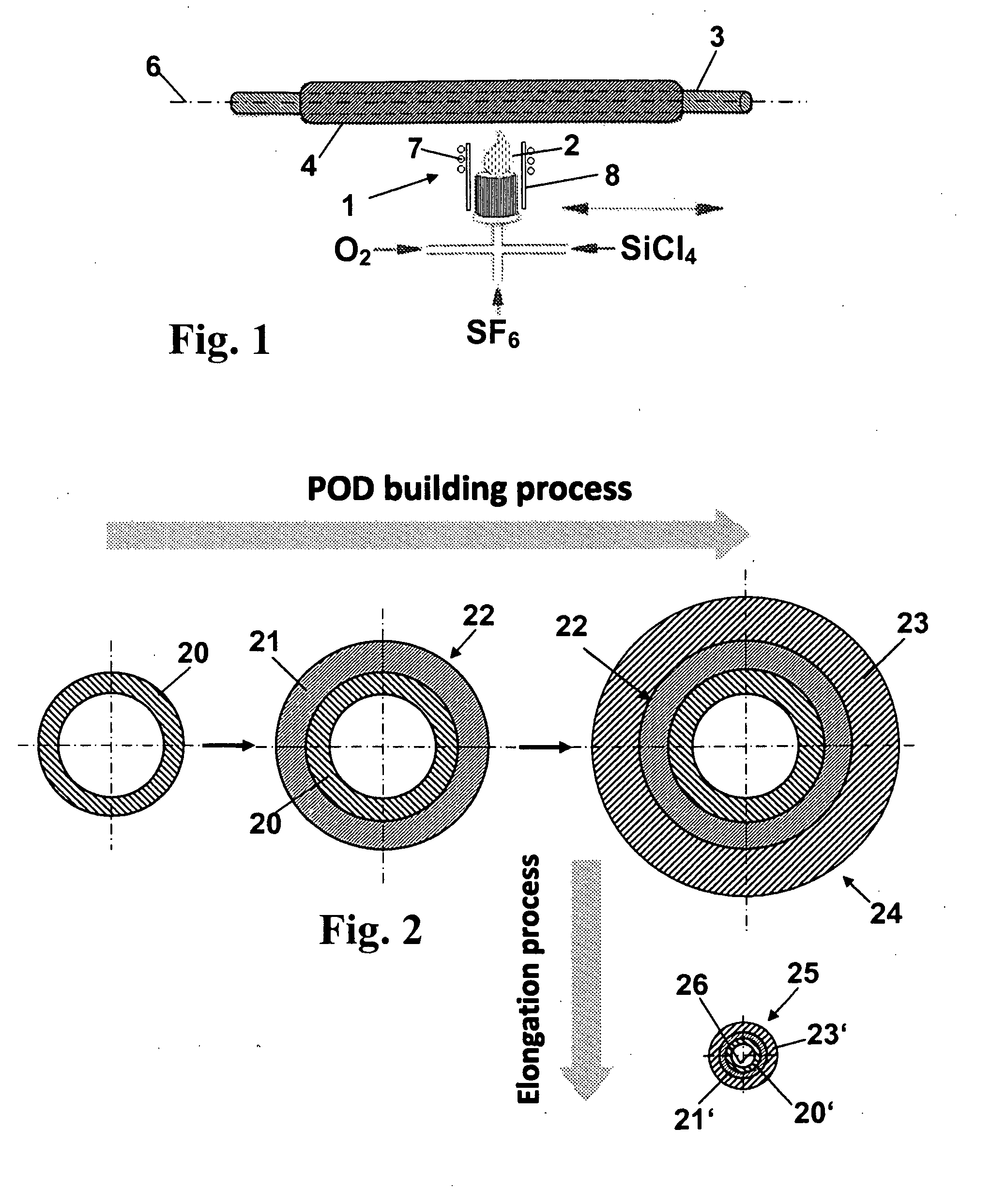 Refraction-sensitive optical fiber, quartz glass tube as a semi-finished product for the manufacture-thereof and method for the manufacture of the fiber