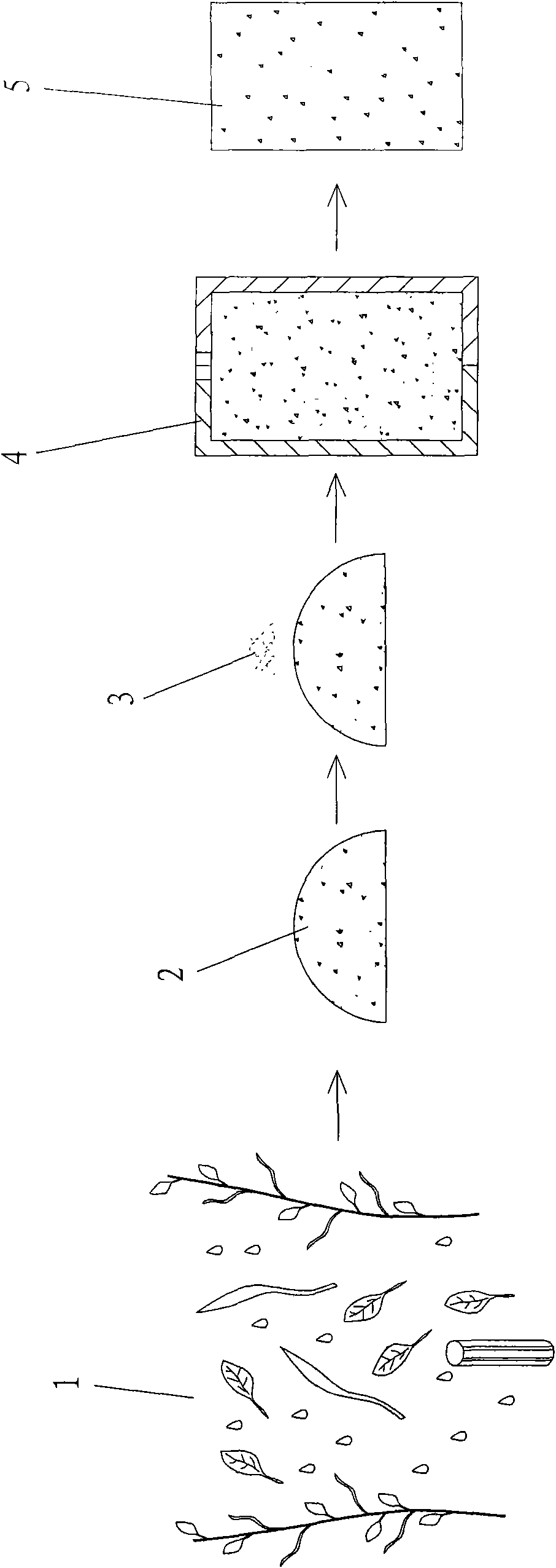 Generation method for converting agricultural waste into solid fuel and prepared solid fuel
