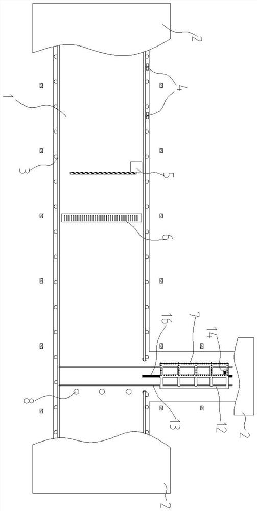 Road blocking device for preventing vehicles from rushing through highway toll station