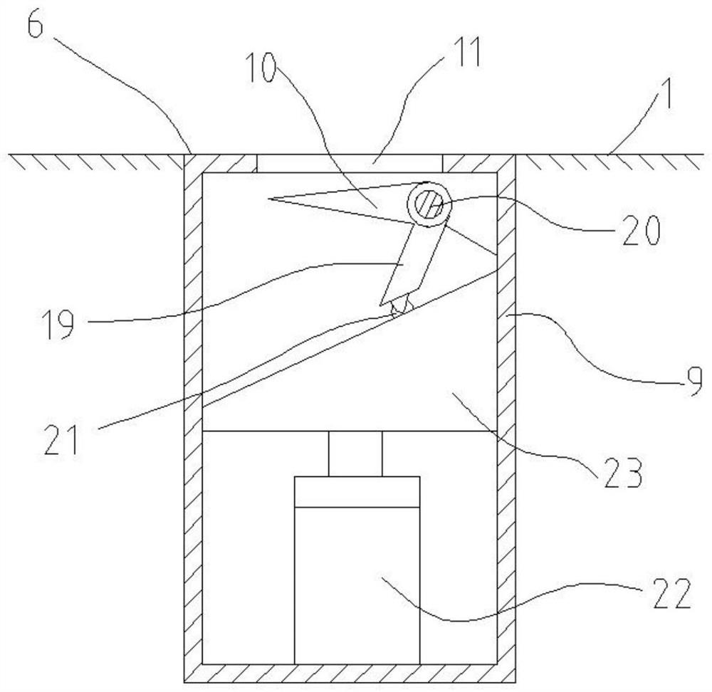 Road blocking device for preventing vehicles from rushing through highway toll station