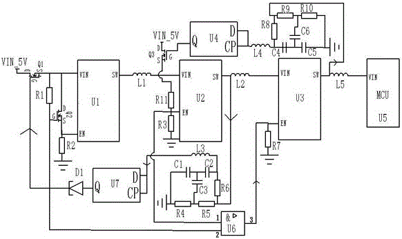 Protection circuit of multi-stage DC conversion circuit