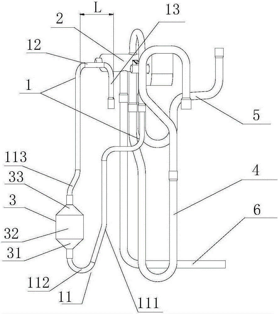 Air-conditioning outdoor unit and piping system of air-conditioning outdoor unit