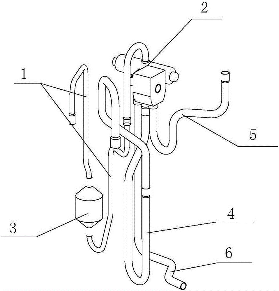 Air-conditioning outdoor unit and piping system of air-conditioning outdoor unit