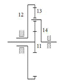 Dual-cavity semi-ring surface type power distribution continuously variable transmission