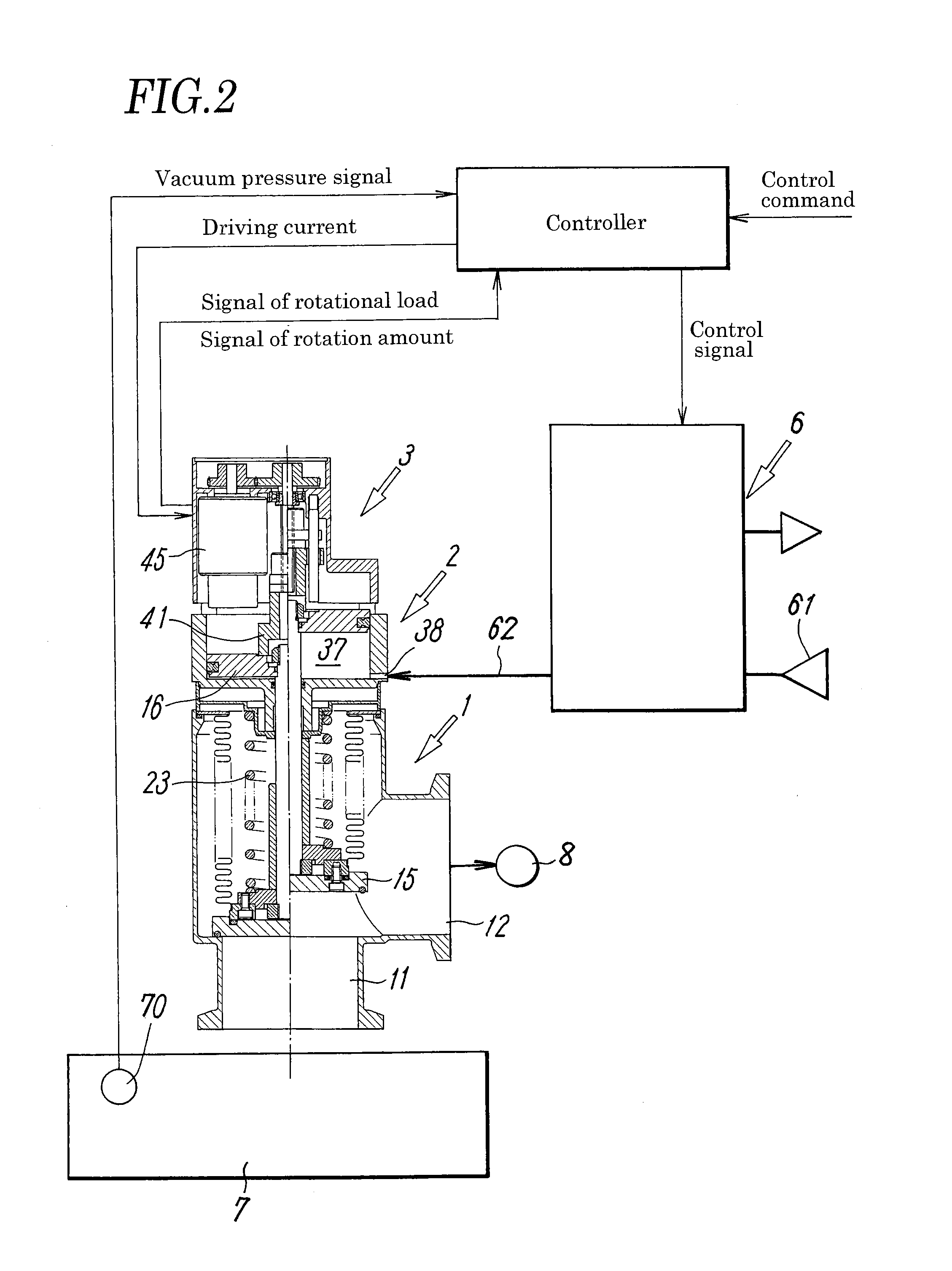 Vacuum pressure regulation system