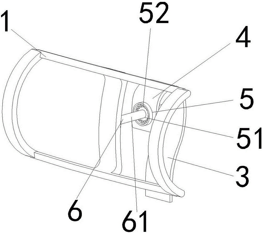 Rotatable headrest connection structure