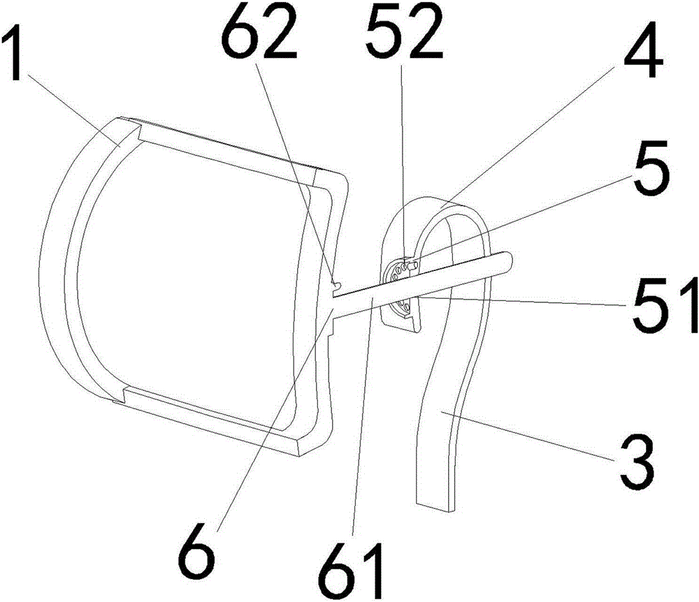 Rotatable headrest connection structure