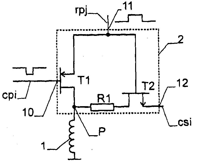 Impedance-based measurement device with a two-dimensional array of coils