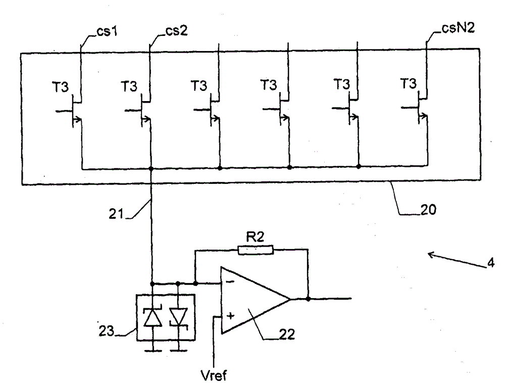 Impedance-based measurement device with a two-dimensional array of coils