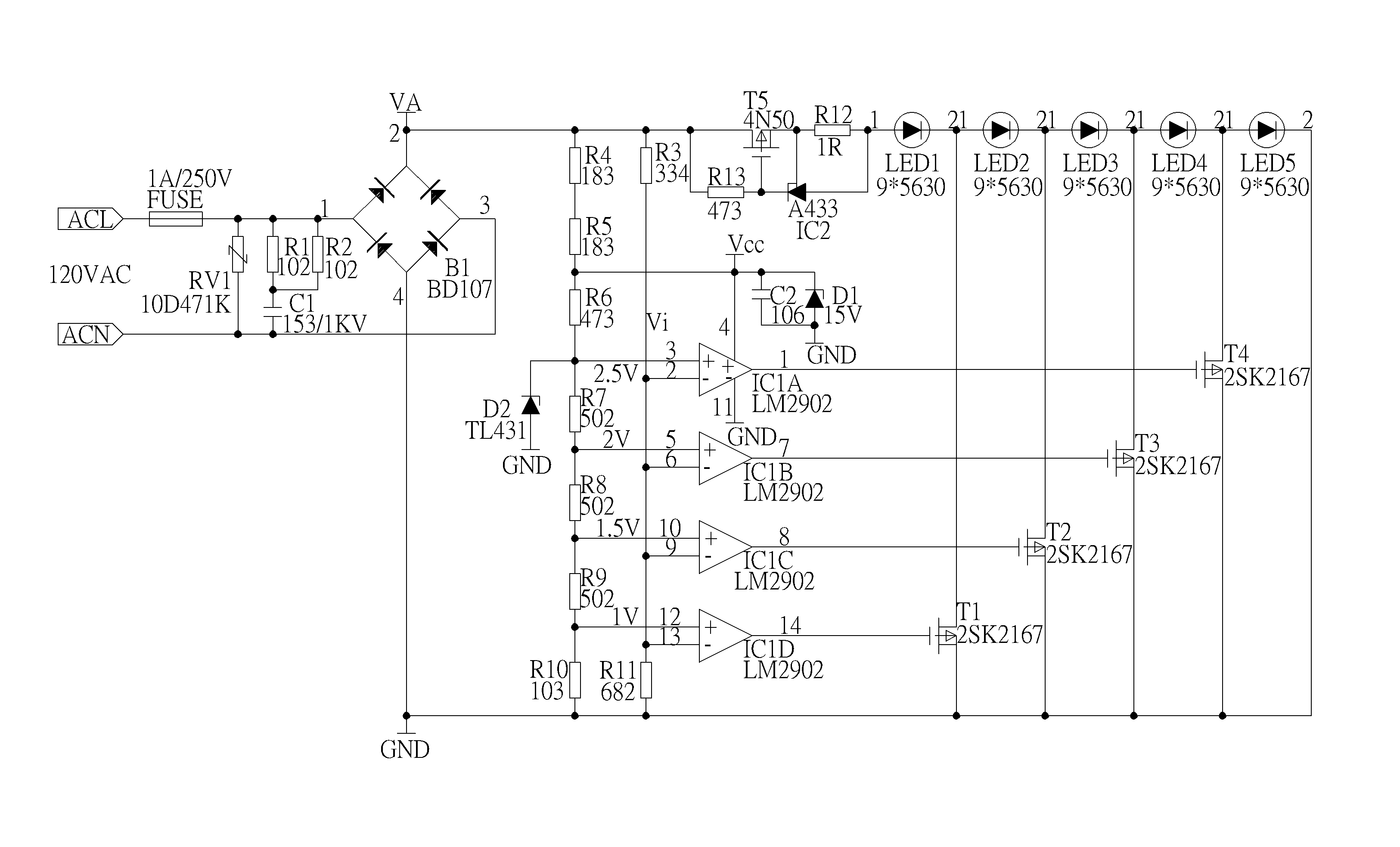 Self-adaptive drive circuit and LED lamp with the same