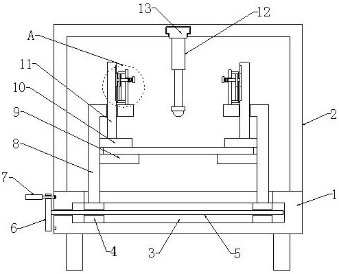 Multi-point clamping positioning device for constructional engineering material detection