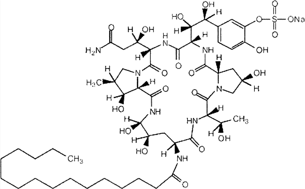 Preparation method for high-purity micafungin precursor compound