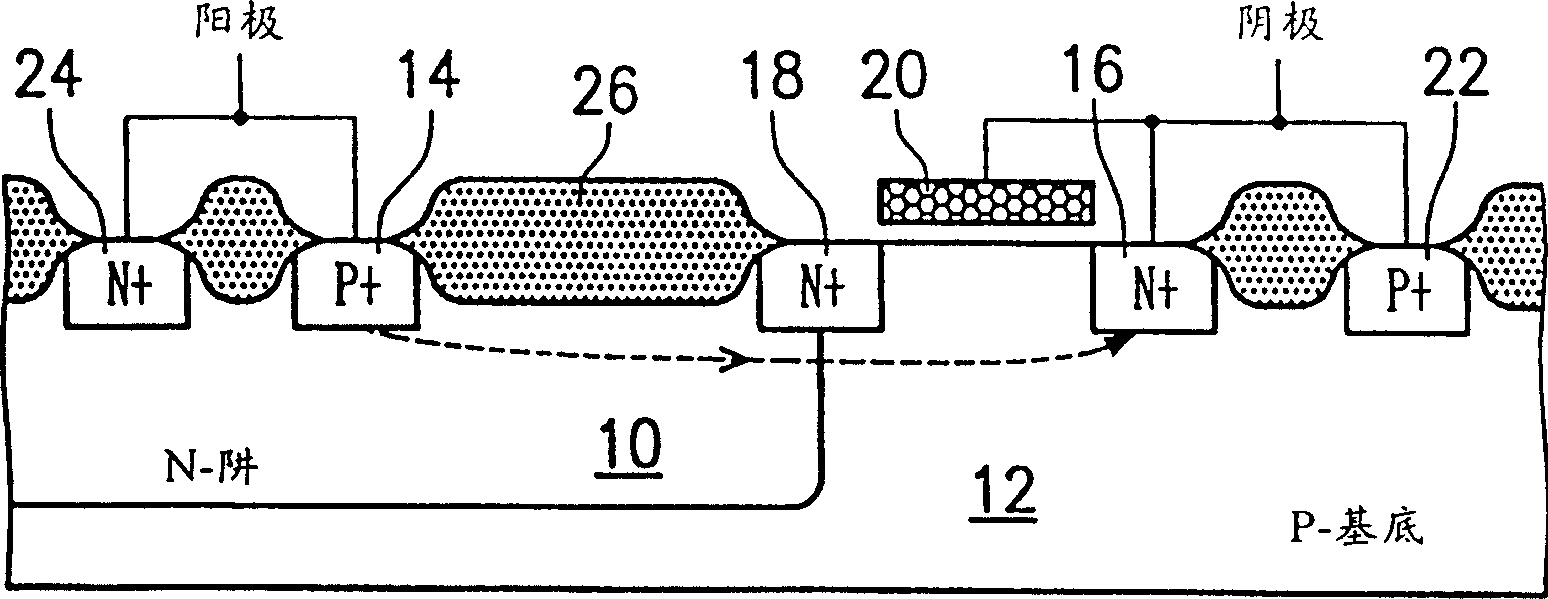 Static discharge protecting element and realated circuit