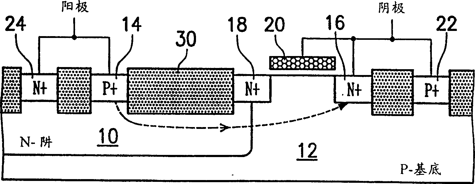 Static discharge protecting element and realated circuit