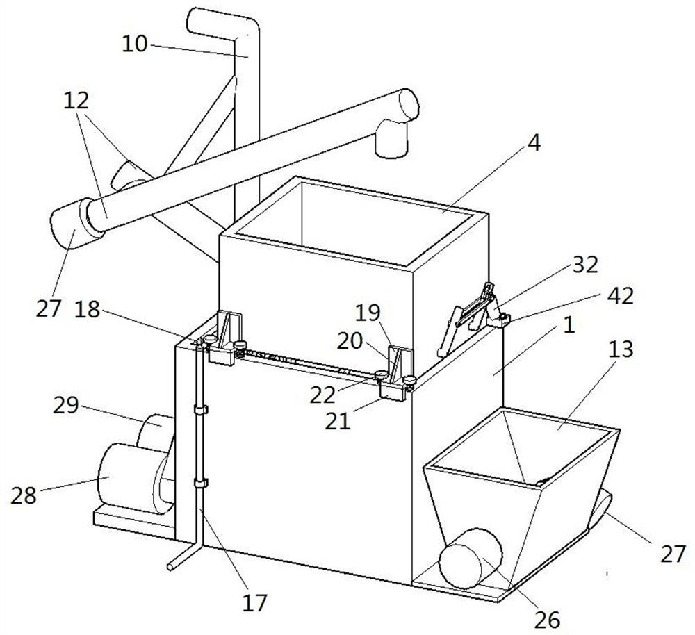 Grout feeding device